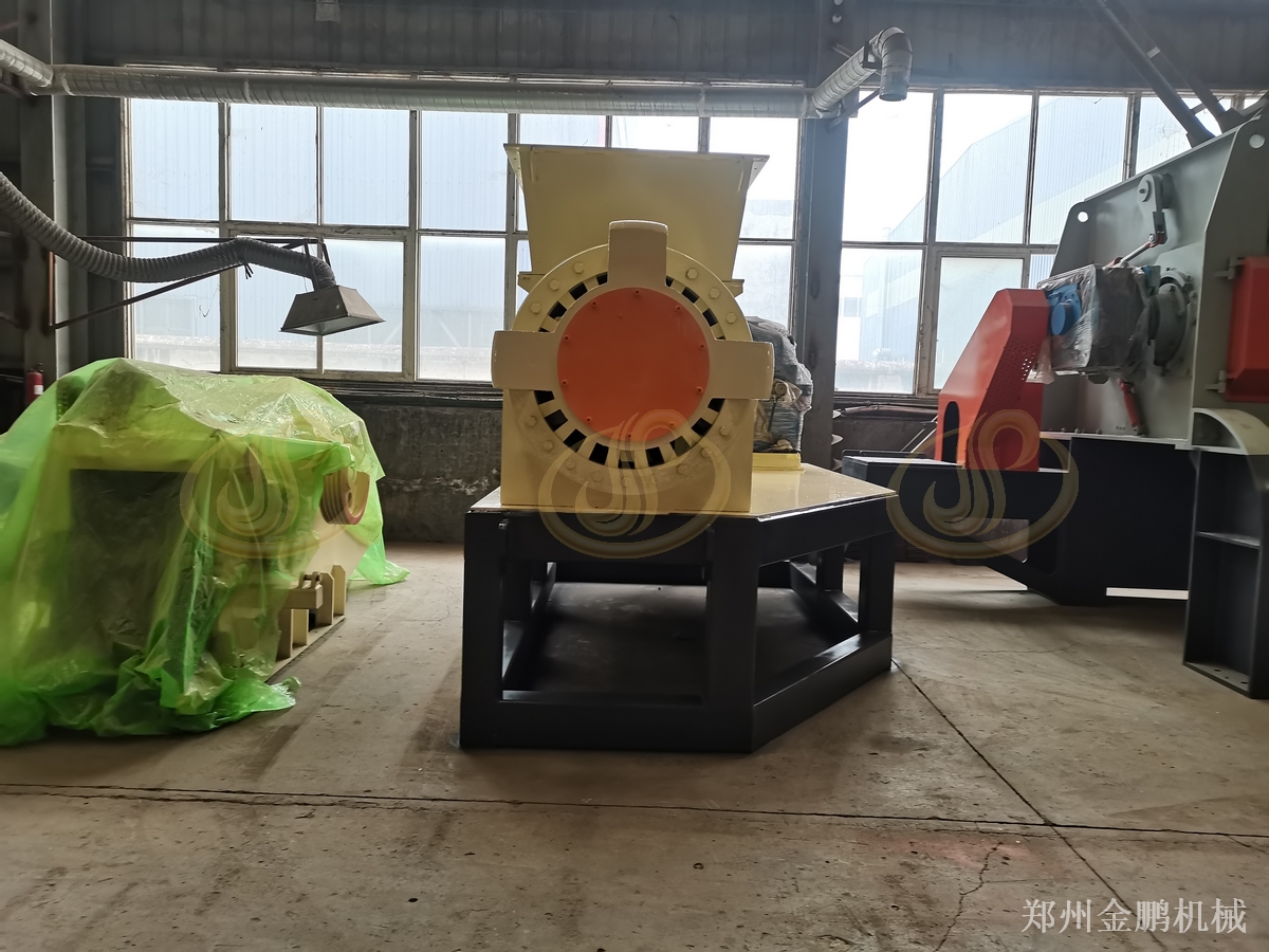郑州金鹏废薄膜撕碎机螺旋刀轴减容处理